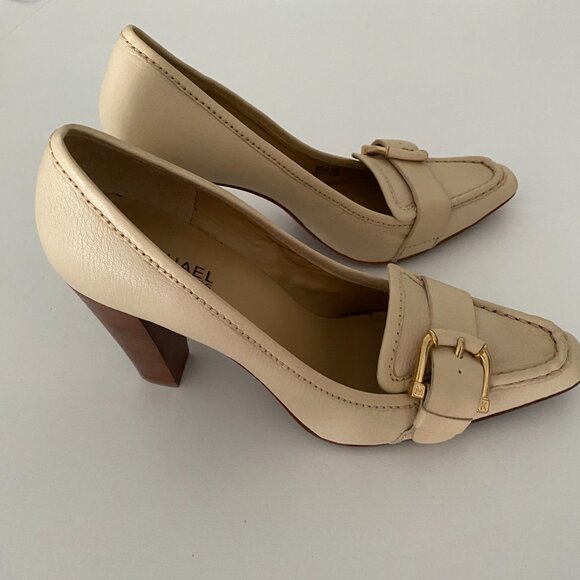 Michael Michael Kors Leather Buckled Heels - Picture 2 of 7